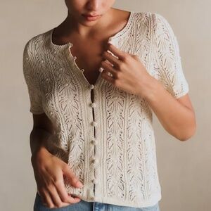 Sezane NWOT Milane top Cream